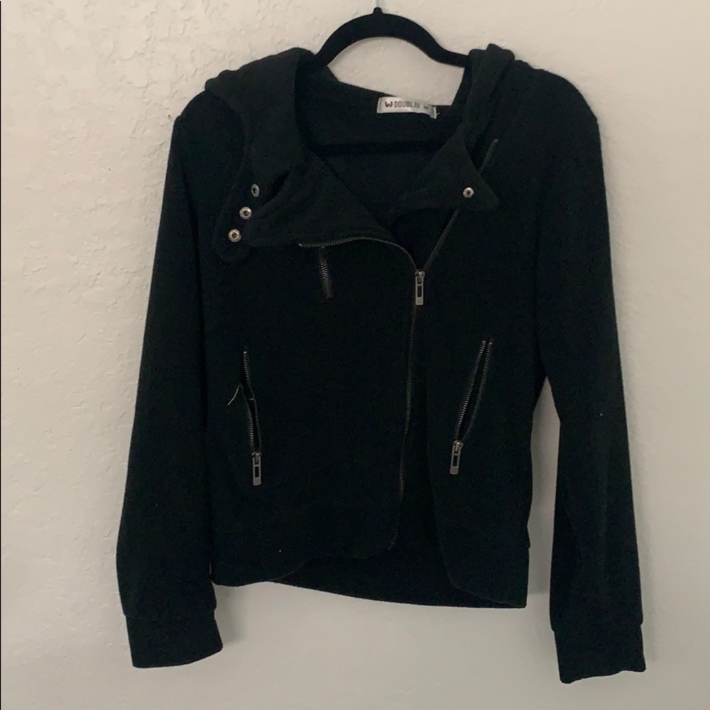 Black zip up jacket